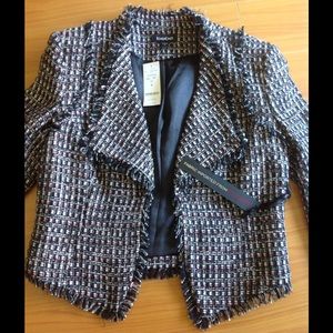 Bebe cropped tweed jacket